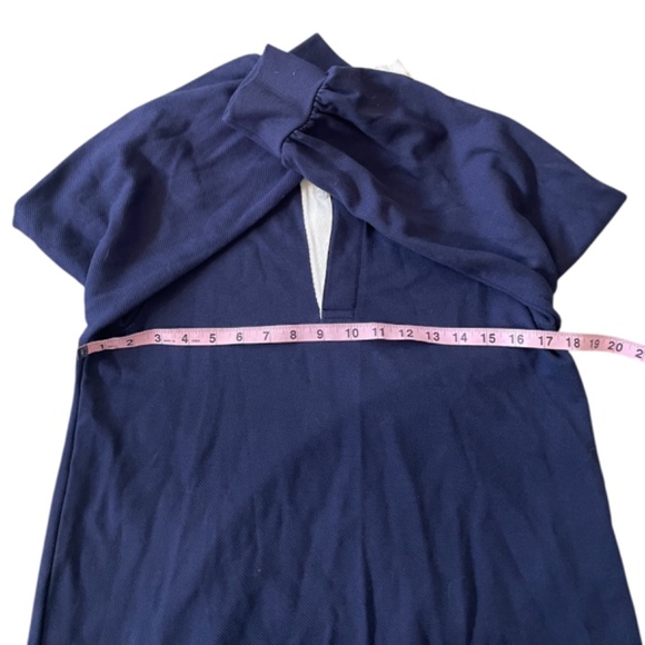 Soft Surroundings Navy Shirt Size Medium Petite - Picture 6 of 8